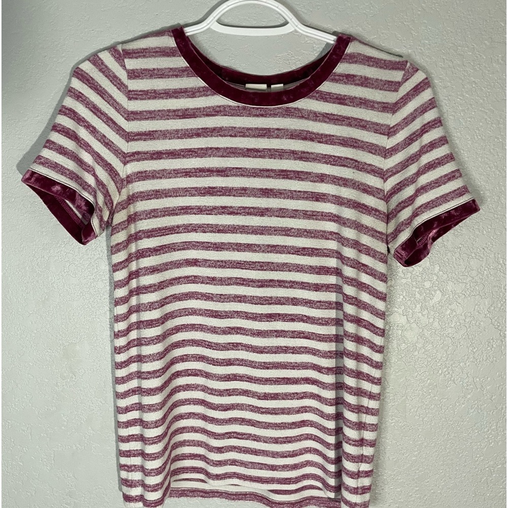 Pink striped shirt